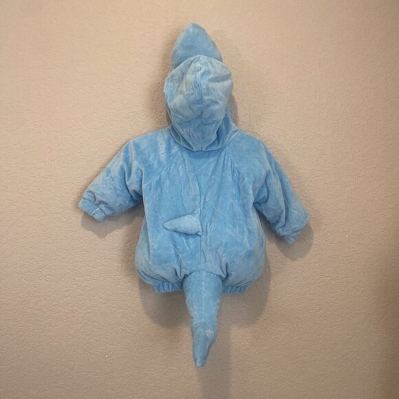 Baby Shark Halloween Costume Pullover Top 0-6M - Hyde & EEK! Plush Blue - Picture 6 of 8